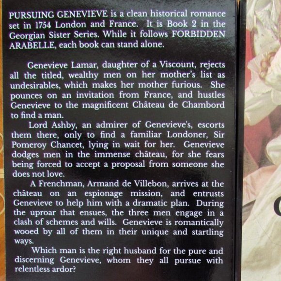 PURSUING GENEVIEVE by MELLYORA ASHLEY, CLEAN HISTORICAL SISTER SERIES, 5 STARS - Picture 3 of 7